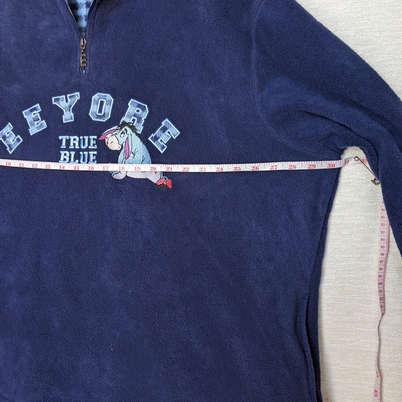 Disney Vintage Women's 26/28 Eeyore True Blue Fleece Pullover New With Tags. - Picture 14 of 16